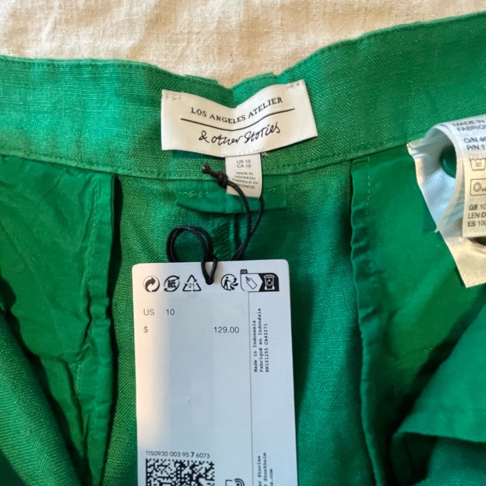 & Other Stories Tailored Linen Trouser NWT size 10 - Picture 5 of 10